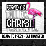 Standing Tall for Christ Transfer