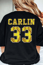 Customized Softball Name Number DTF Transfer