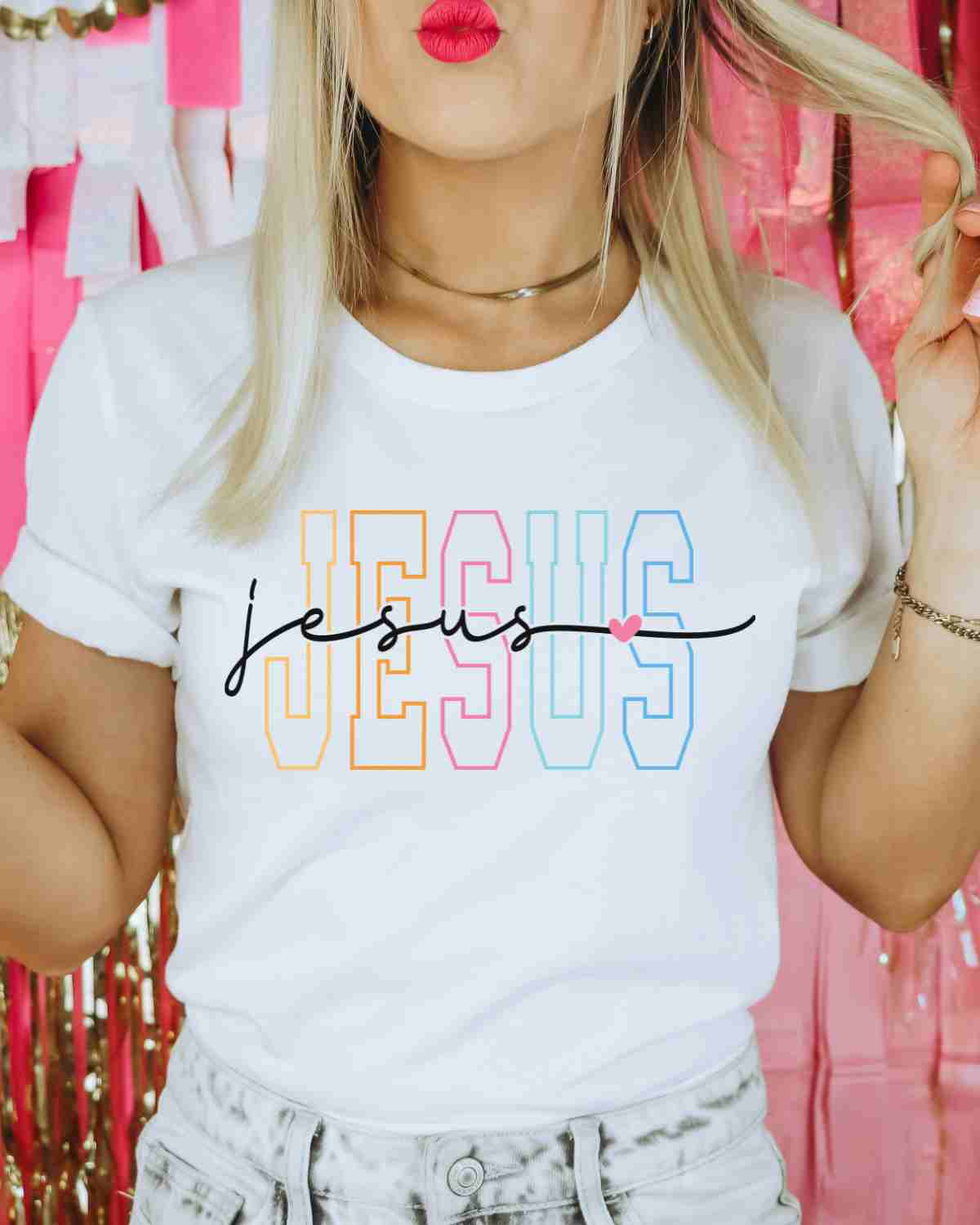 Jesus Varsity Word DTF Transfer