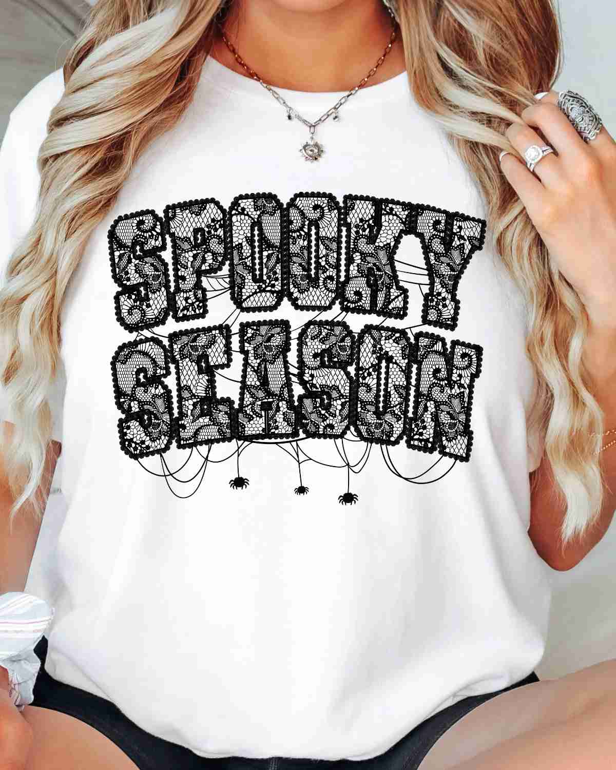 Spooky Season Lace DTF Transfer