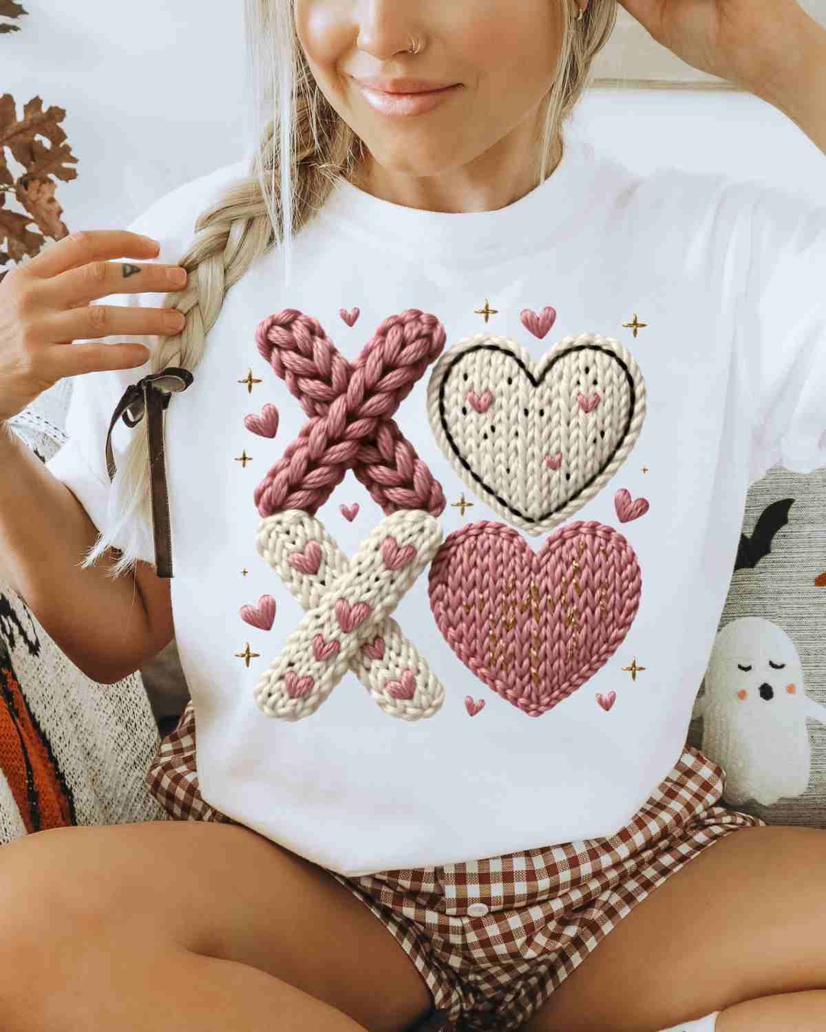 XOXO Yarn DTF Transfer