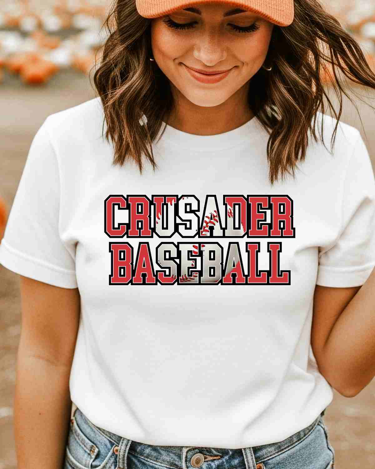 Crusader Baseball Words DTF Transfer - Rustic Grace Heat Transfer Company