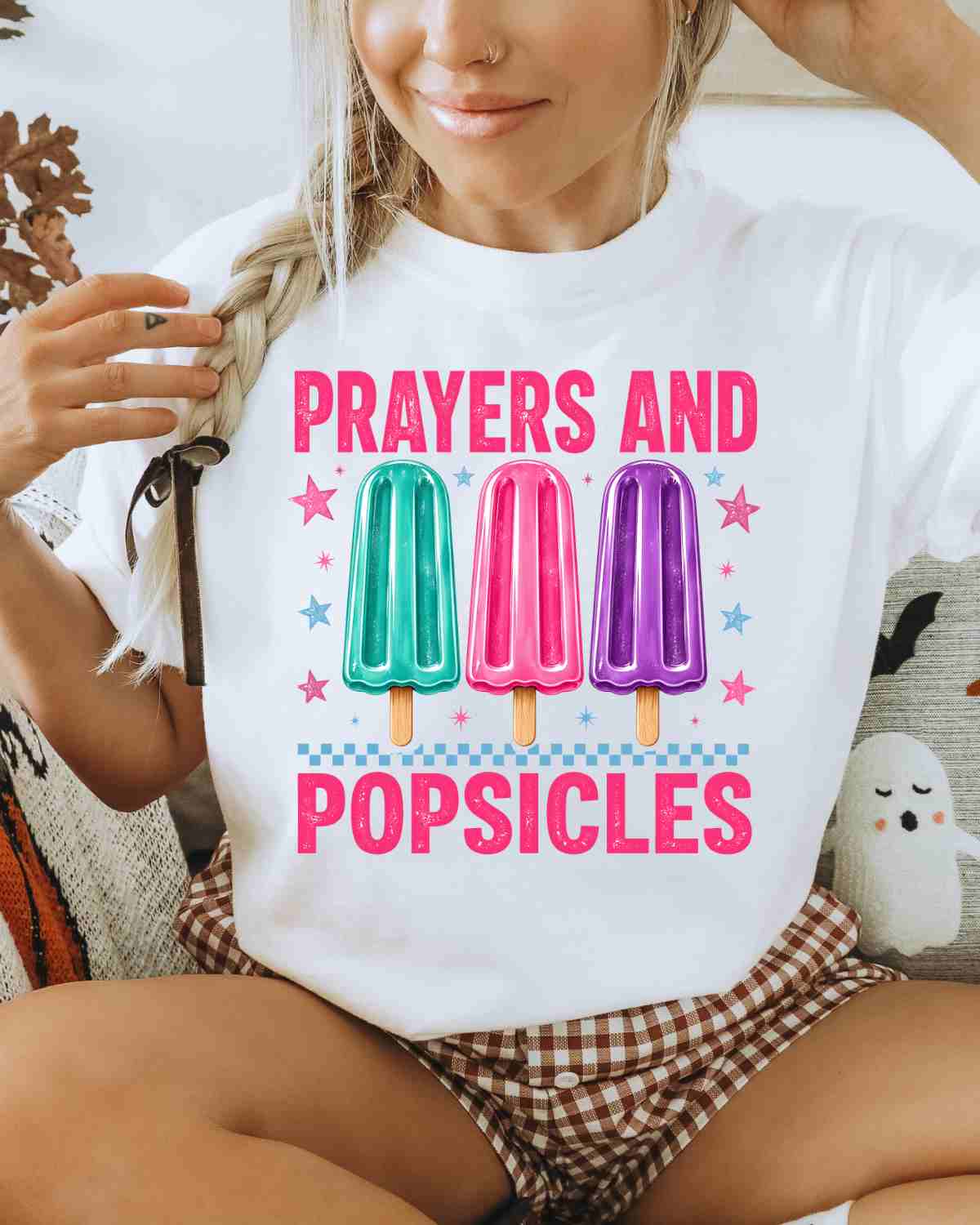 Prayers and Popsicles DTF Transfer - Rustic Grace Heat Transfer Company
