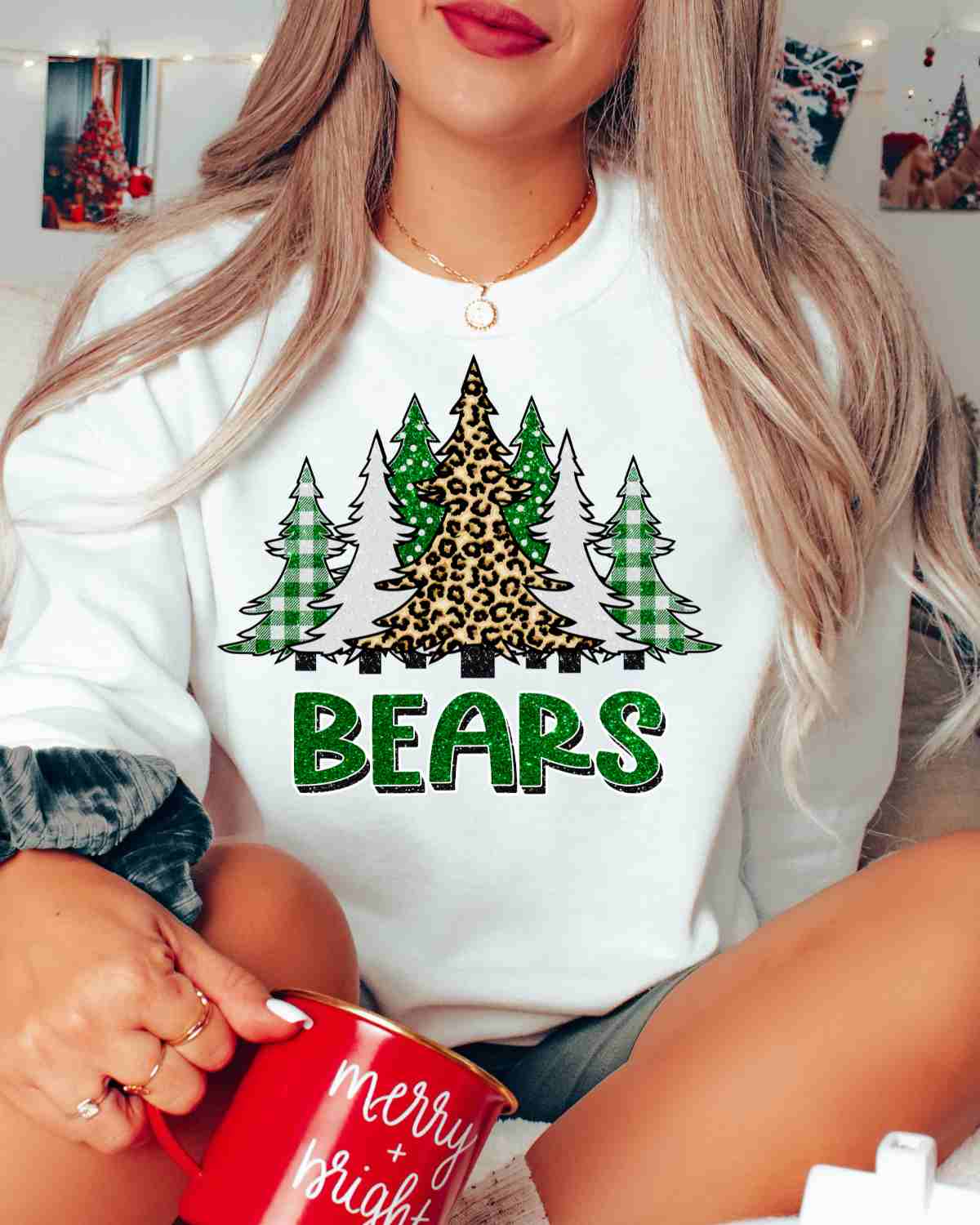 Bears Christmas Trees DTF Transfer