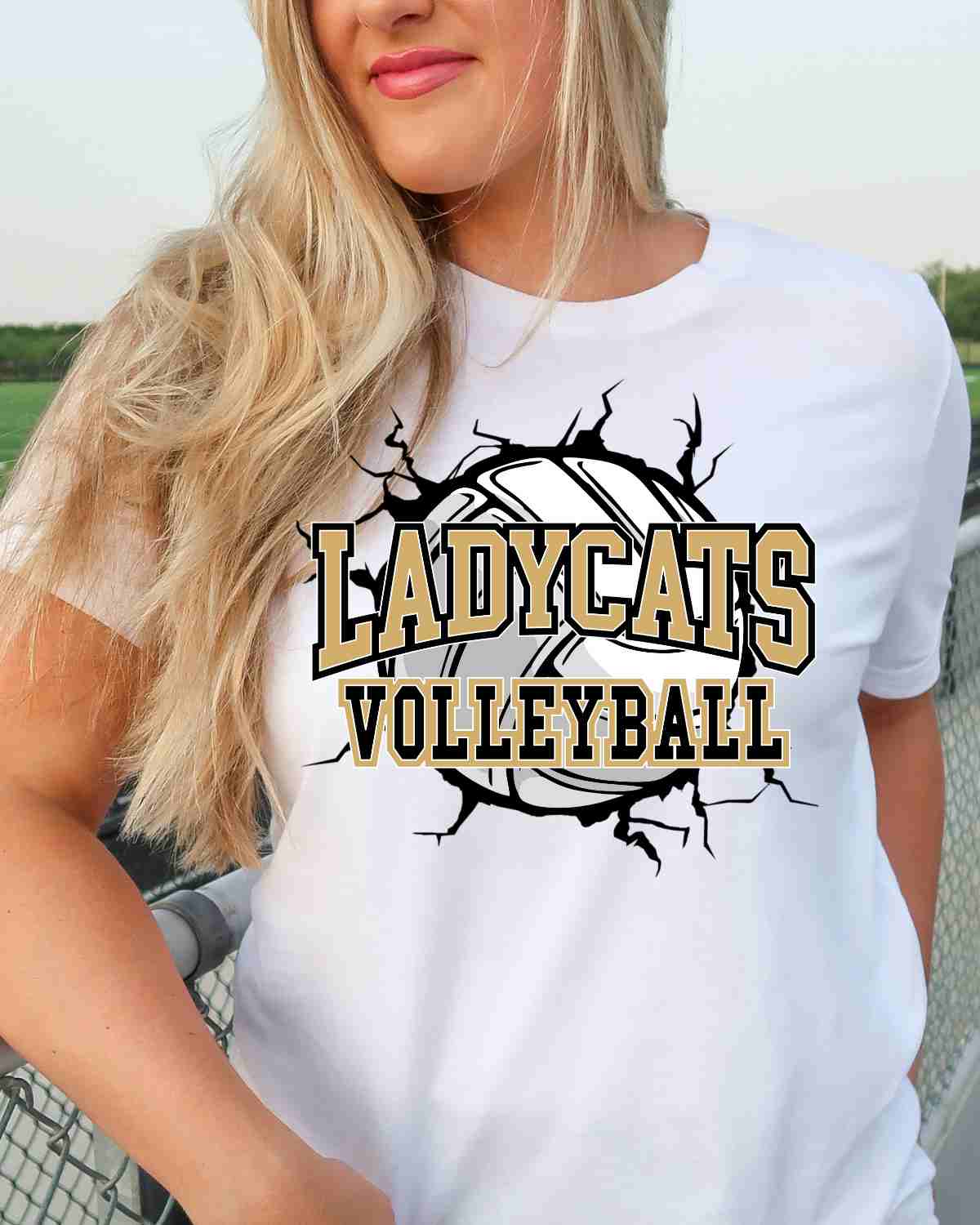 Ladycats Volleyball Break Through DTF Transfer