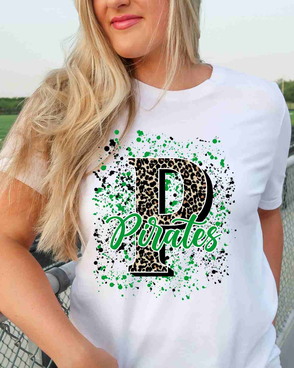Pirates Letter Splatter DTF Transfer