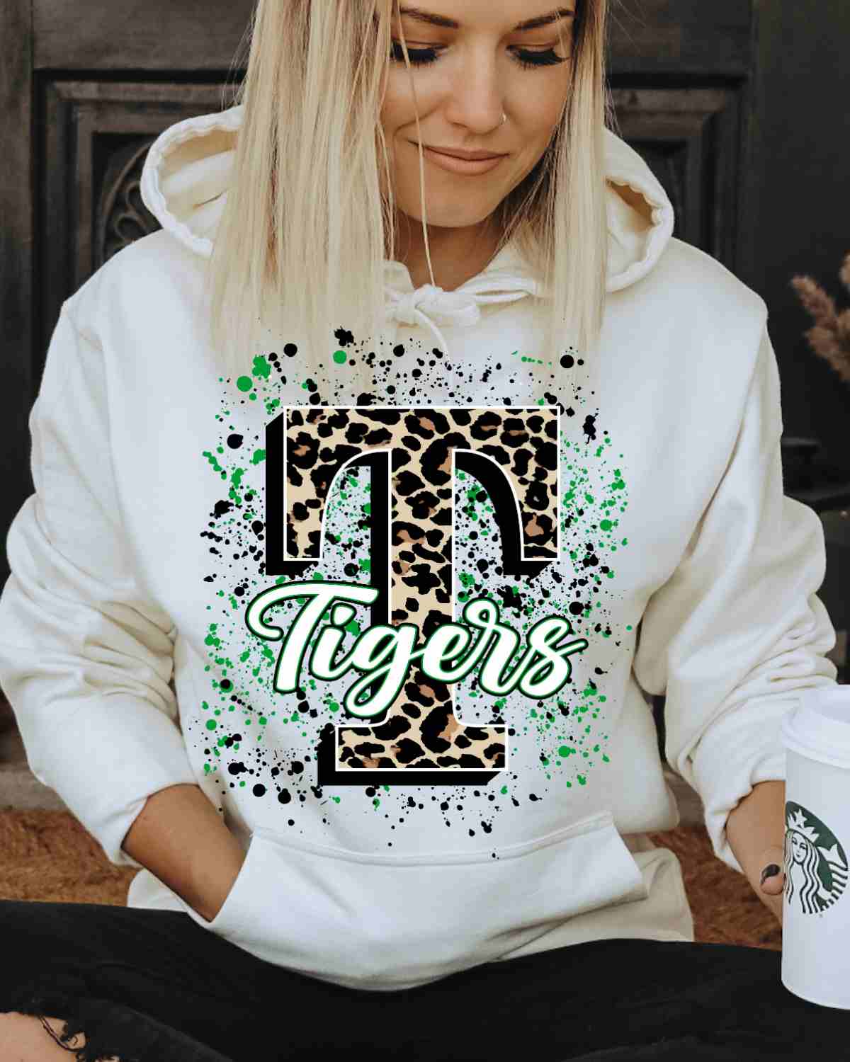 Tigers Letter Splatter DTF Transfer
