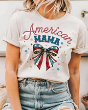 American Mama Bow DTF Transfer