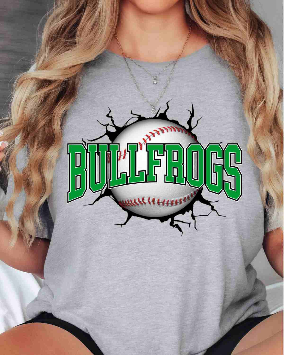 Bullfrogs Baseball Break Through DTF Transfer
