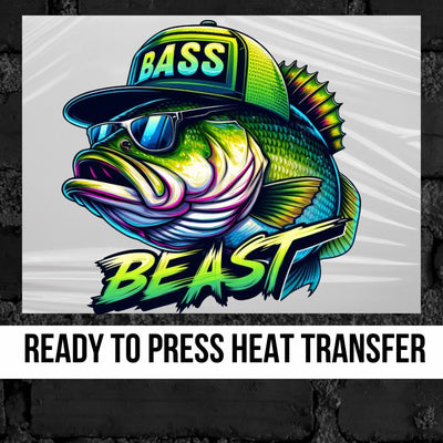 Bass Beast DTF Transfer