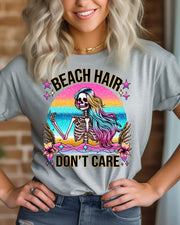 Beach Hair Don't Care Skeleton DTF Transfer