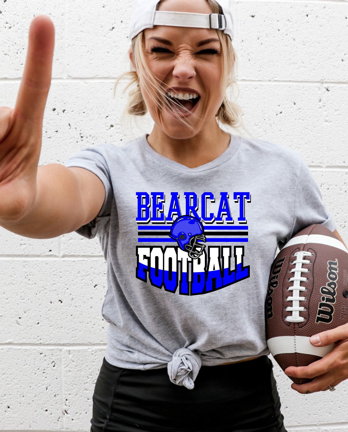 bearcats football helmet Bearcat Football Helmet in the Middle DTF Transfer