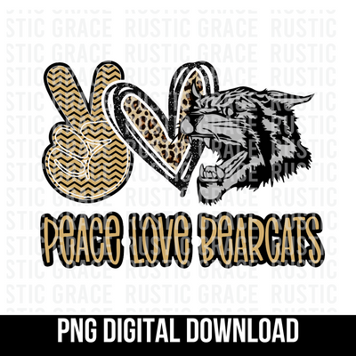 Peace Love Bearcats Digital Download