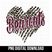 Bearcats Scribble Heart Digital Download