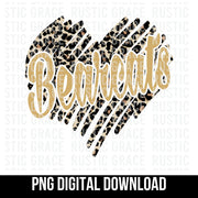 Bearcats Scribble Heart Digital Download