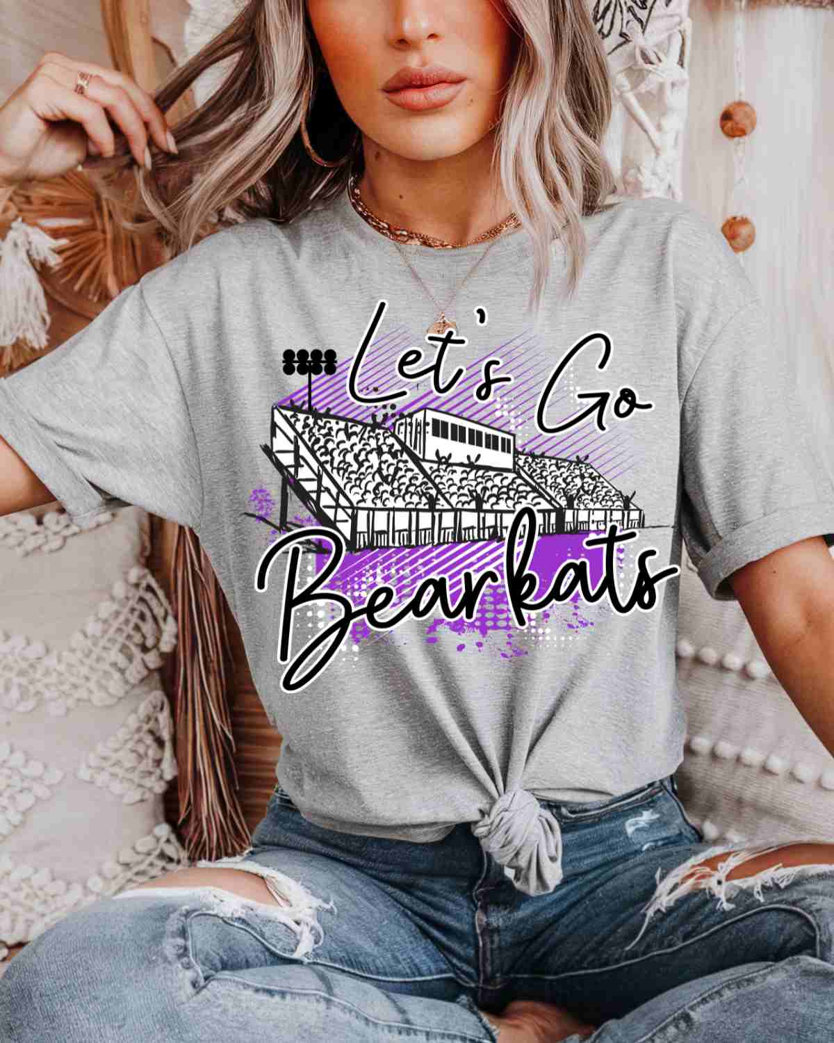 Let's Go Bearkats Stadium DTF Transfer