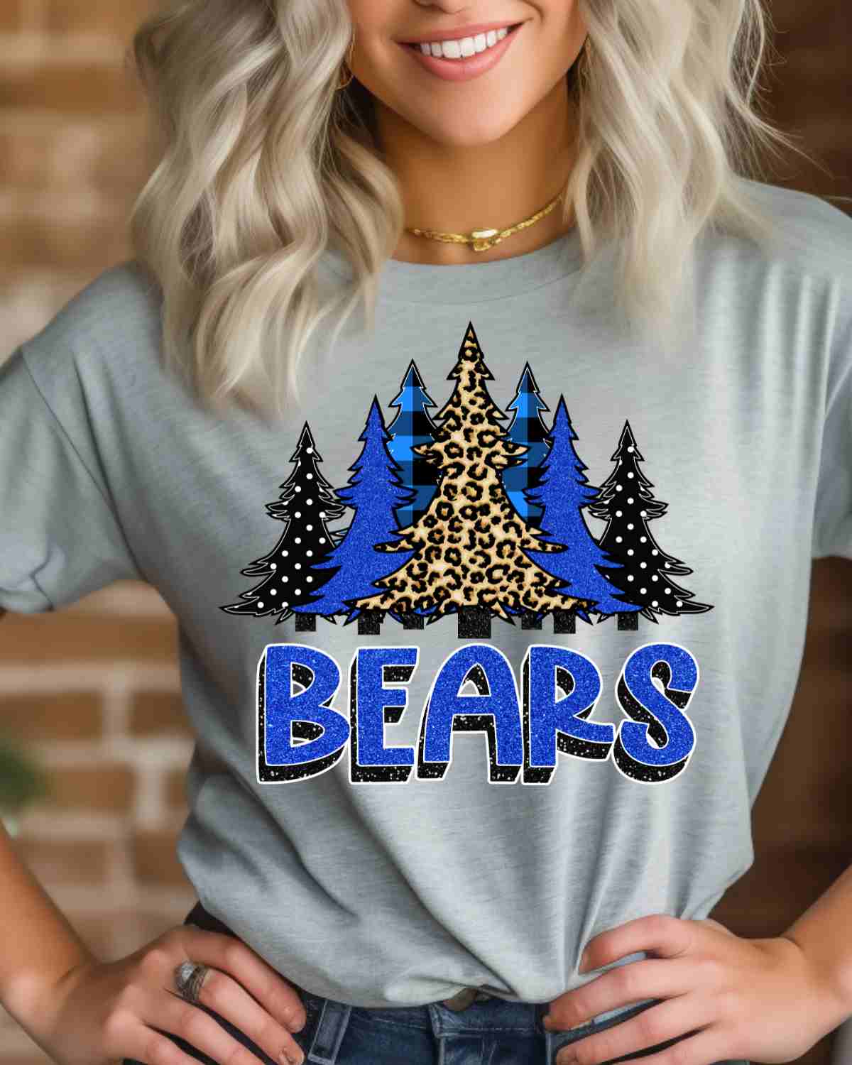 Bears Christmas Trees DTF Transfer