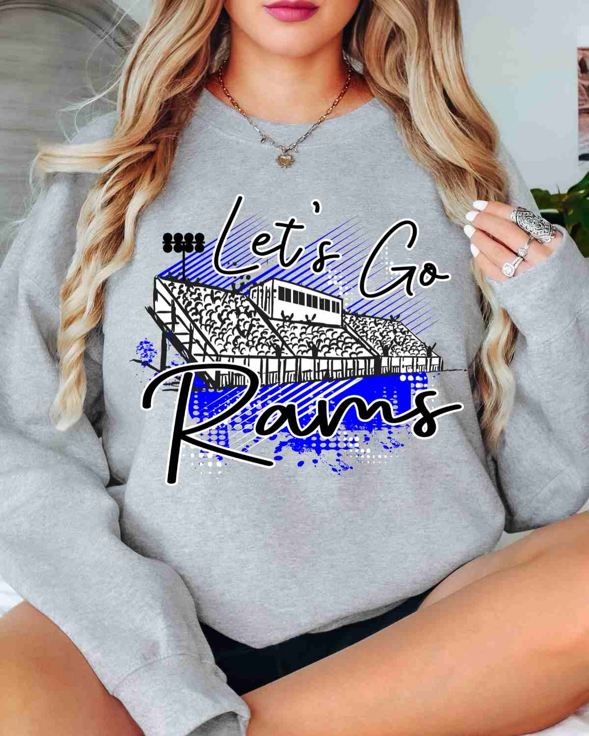 Let's Go Rams Stadium DTF Transfer