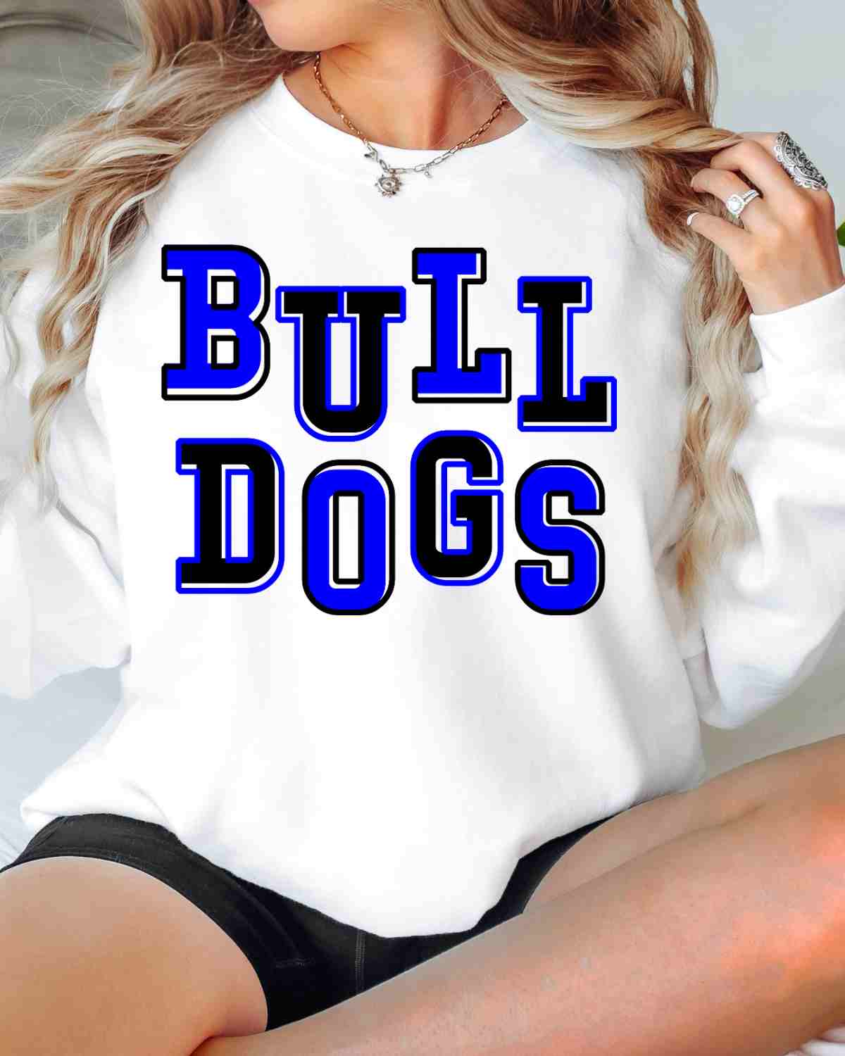 Bulldogs Offset Letters DTF Transfer
