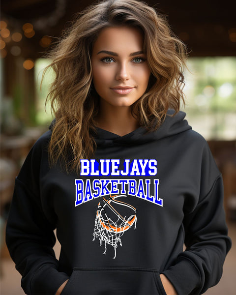 Bluejays Basketball Hanging Net DTF Transfer