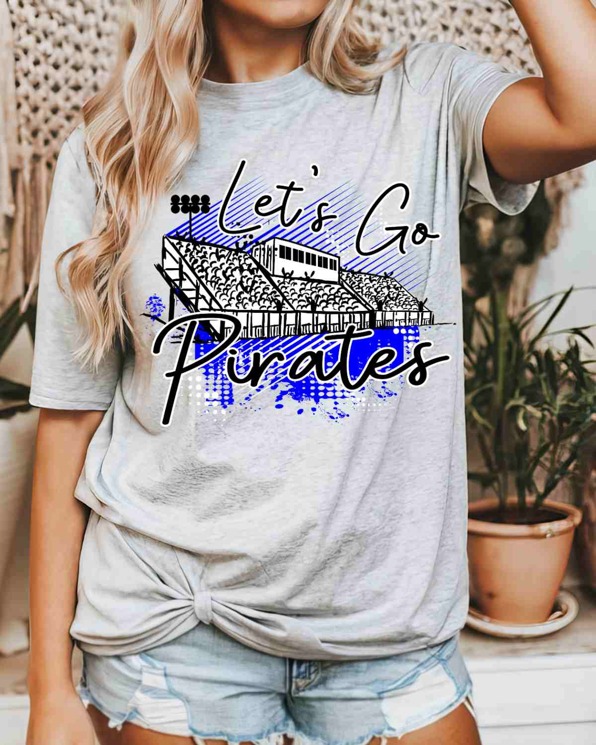 Let's Go Pirates Stadium DTF Transfer