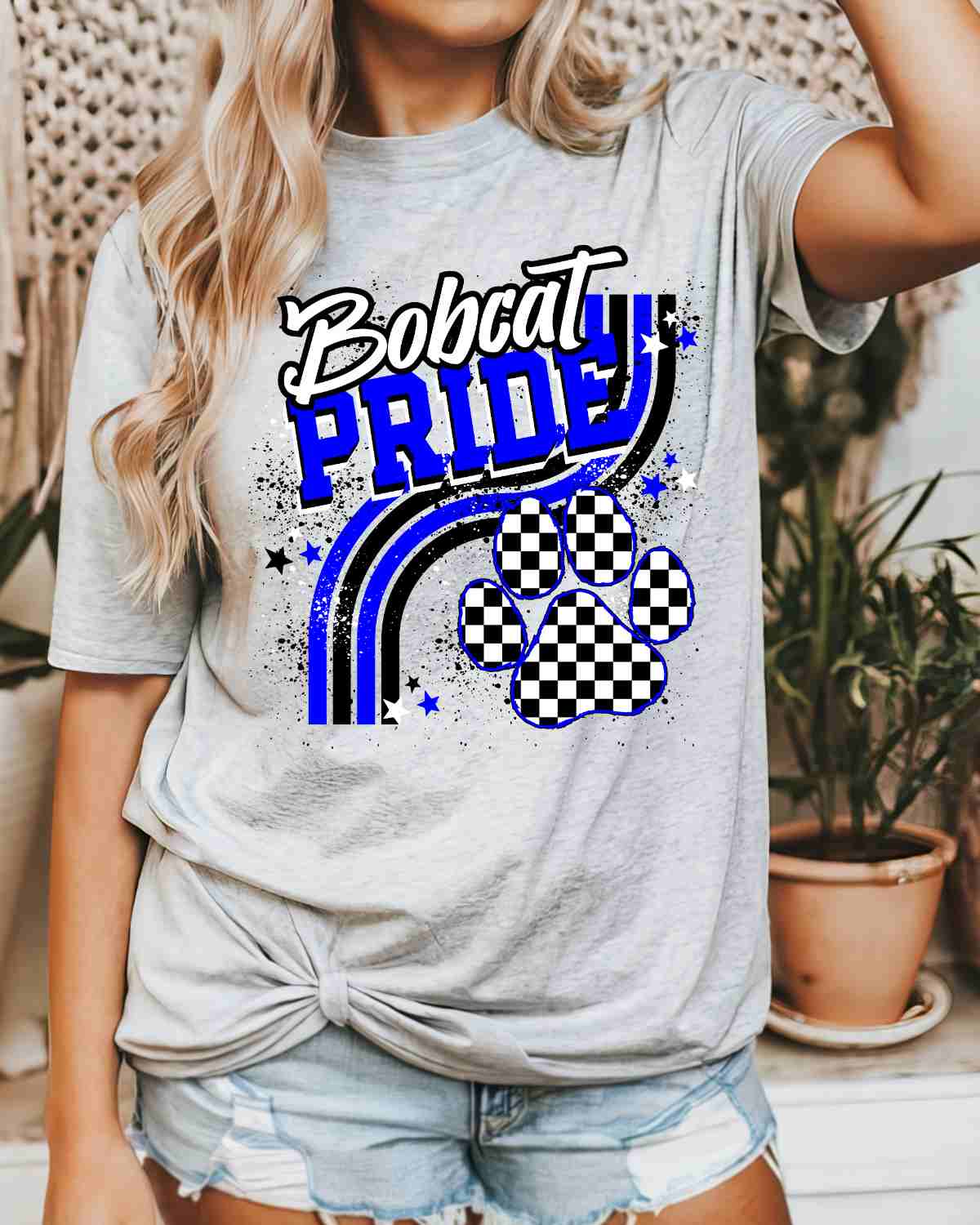 Bobcat Pride Wavy Stripes DTF Transfer