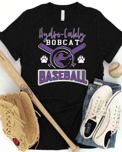 Hydro-Eakly Bobcat Baseball Bat Symbol DTF Transfer