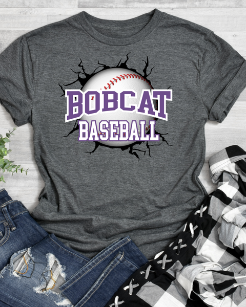 Bobcat Baseball Break Through DTF Transfer