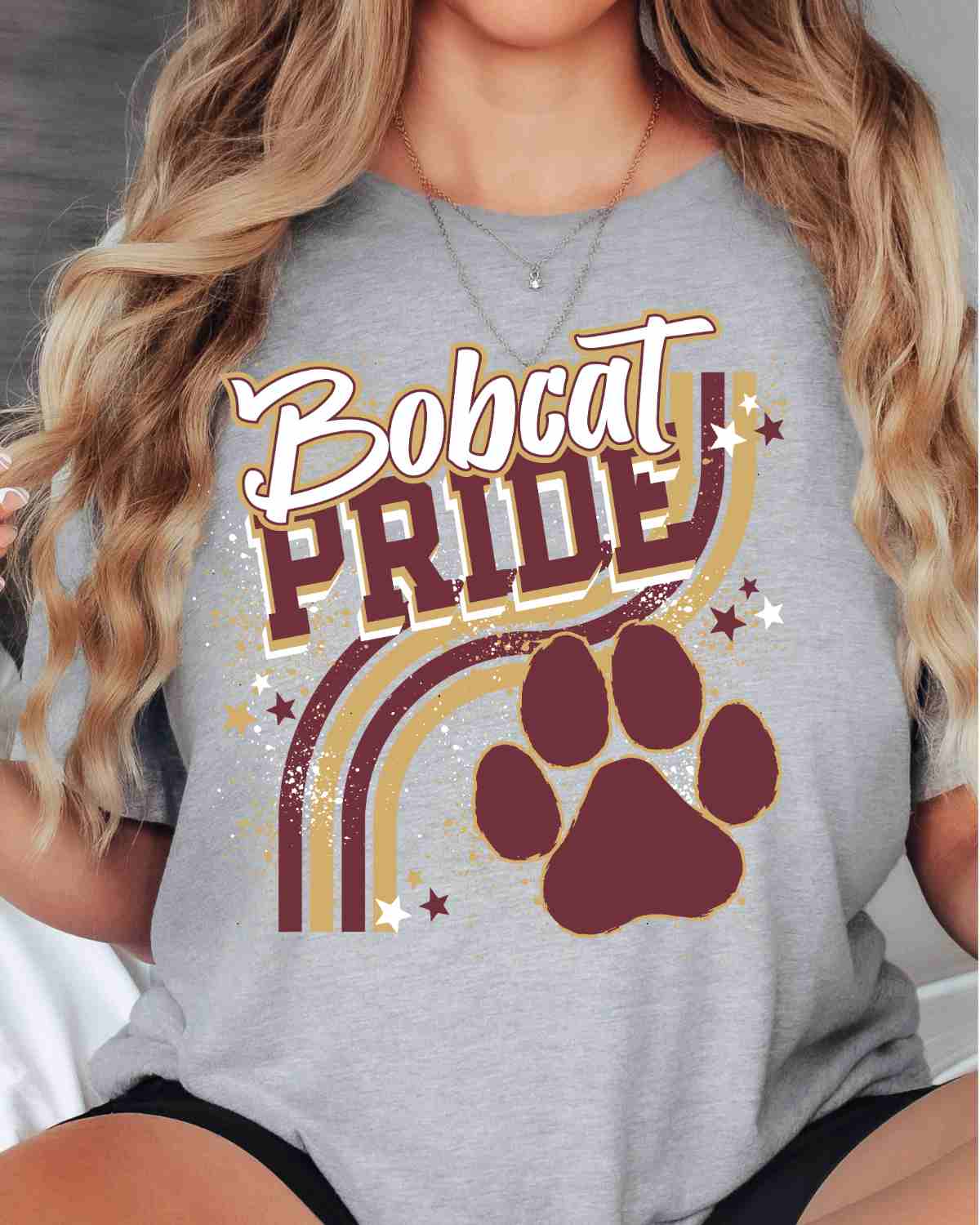 Bobcat Pride Wavy Stripes DTF Transfer