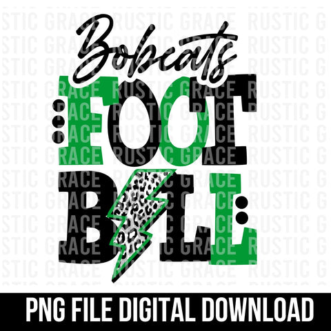 Bobcats Football Bolt Digital Download
