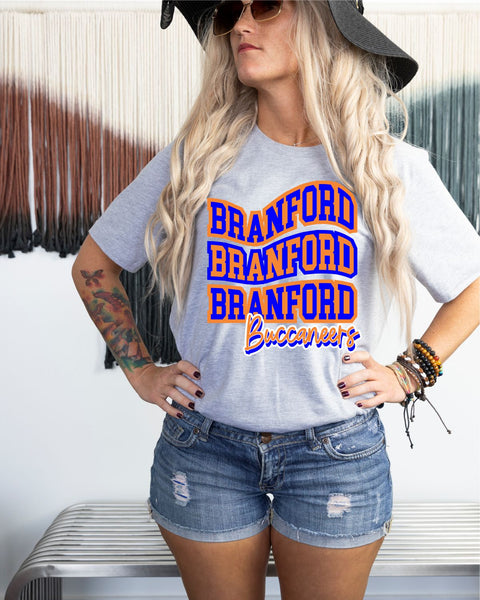 Branford Buccaneers Swerve Word DTF Transfer