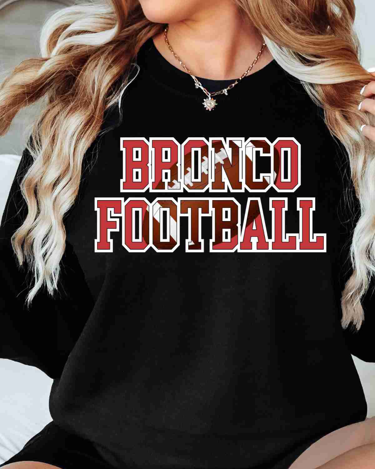 Bronco Football Word DTF Transfer