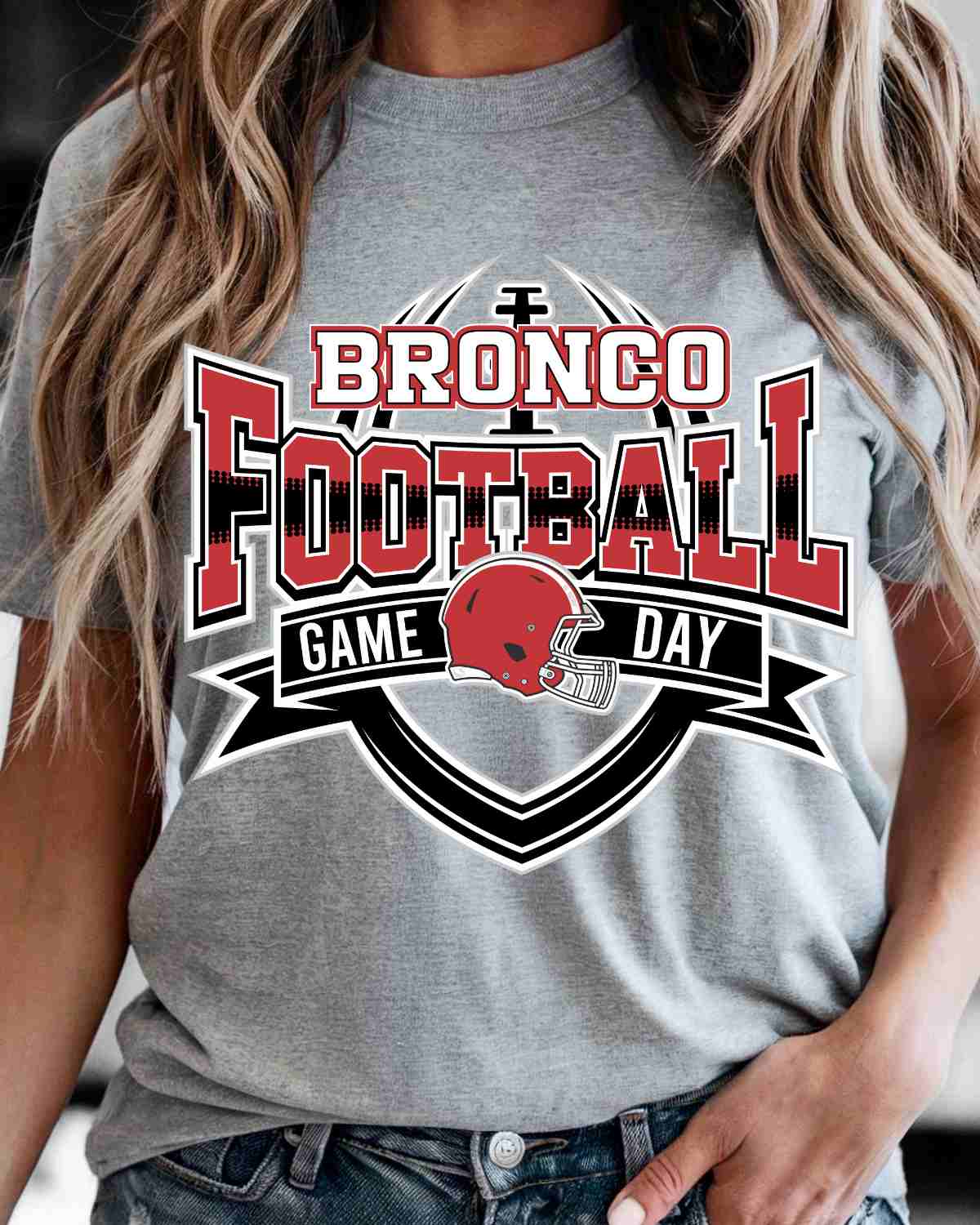 Bronco Football Game Day Banner DTF Transfer