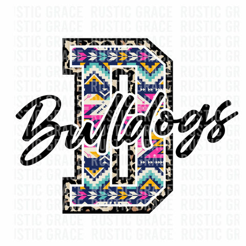 Bulldogs Aztec Letter Digital Download