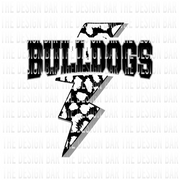 Bulldogs Lightening Bolt Digital Download