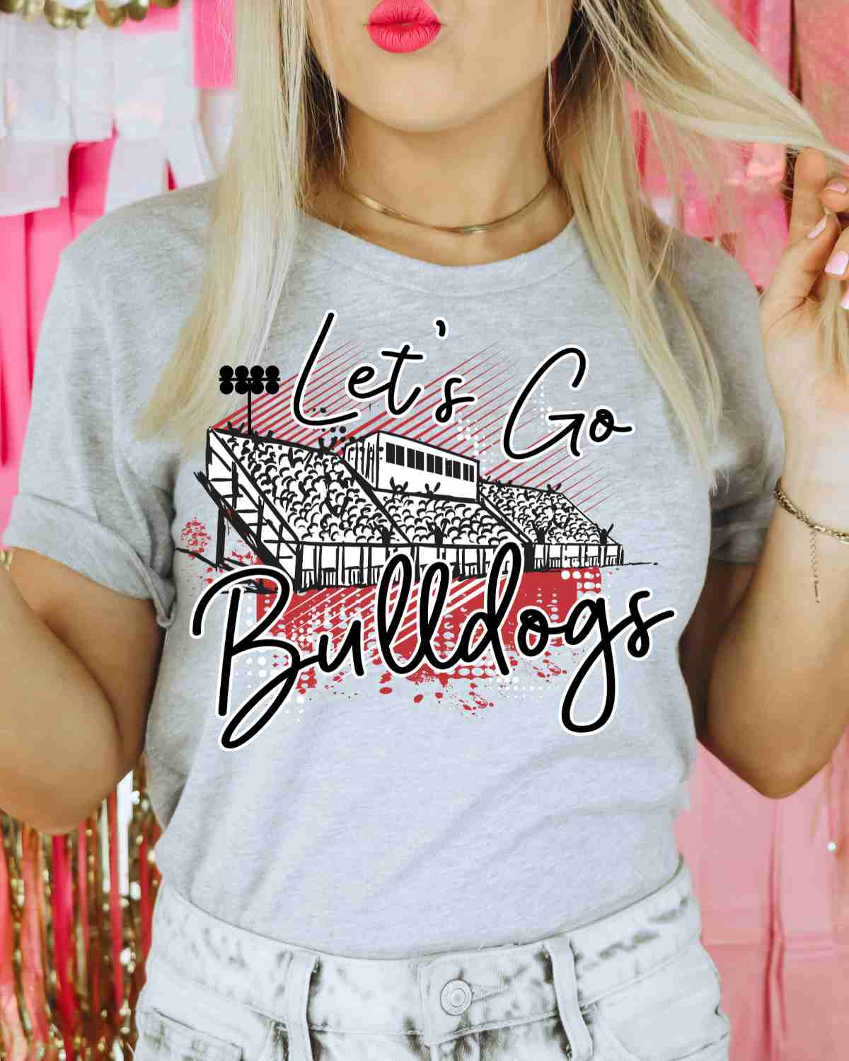 Let's Go Bulldogs Stadium DTF Transfer