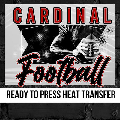 Cardinal Football Photo DTF Transfer