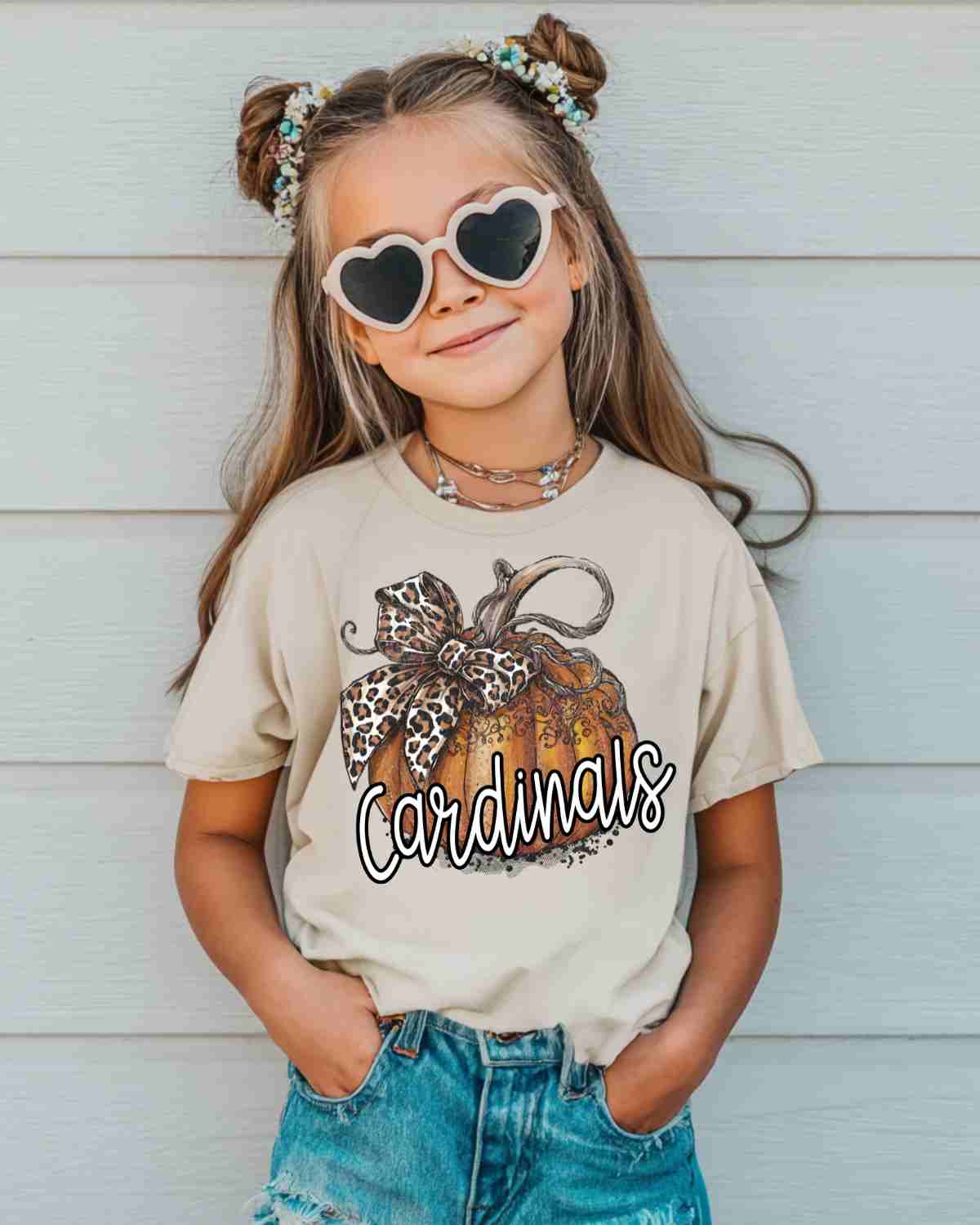 Custom Pumpkin Leopard Bow DTF Transfer