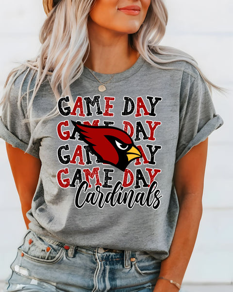 Game Day Cardinals Logo DTF Transfer