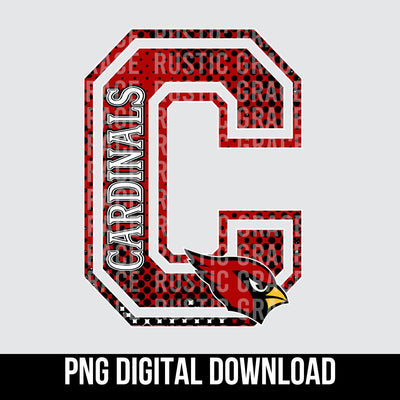 Cardinals Mascot Letter Digital Download