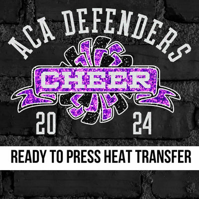 ACA Defenders Cheer Banner DTF Transfer