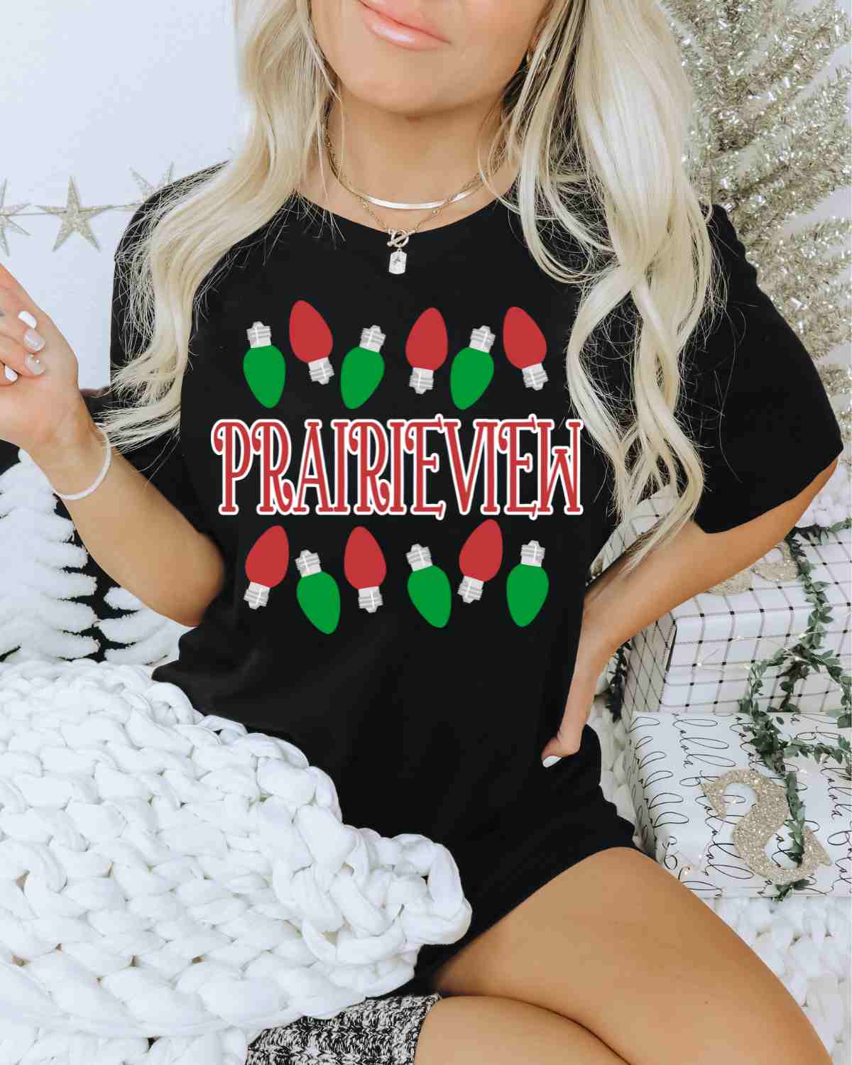 Prairieview Christmas Lights DTF Transfer