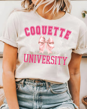Coquette University DTF Transfer