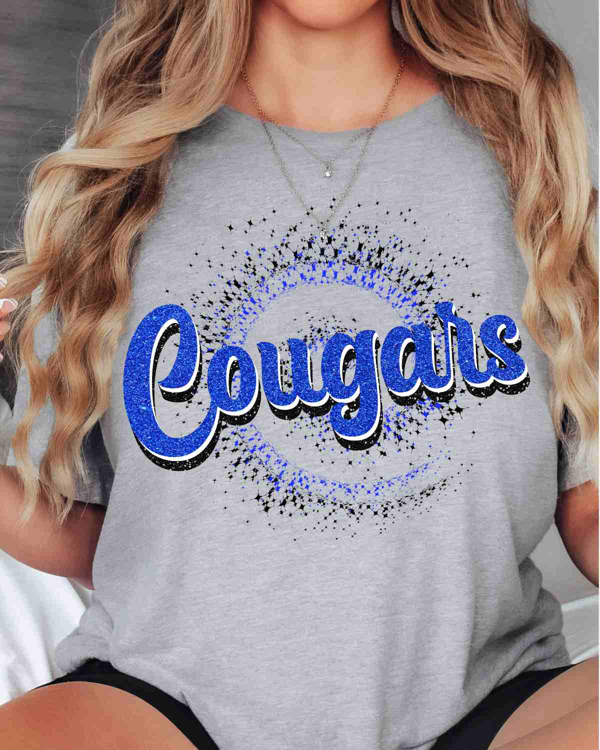 Cougars Swirl DTF Transfer