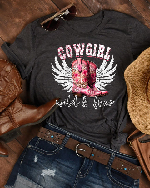Cowgirl Wild & Free DTF Transfer