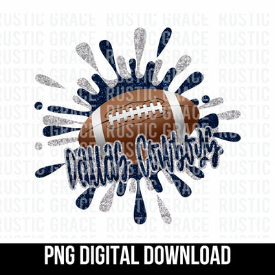 Cowboys Football Splatter Digital Download