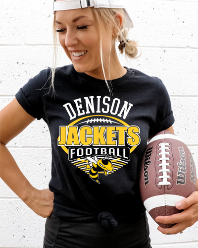 Denison Jackets Football with Lines DTF Transfer