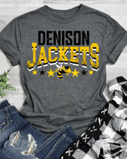 Denison Jackets Logo Stars DTF Transfer