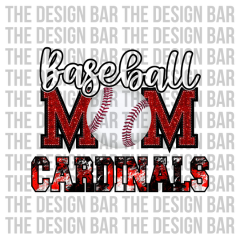 Baseball Mom Cardinals Digital Download