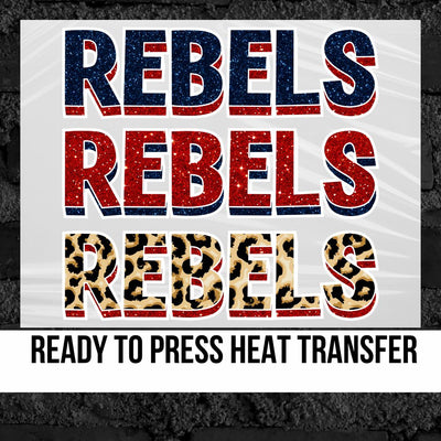 Rebels Repeating DTF Transfer